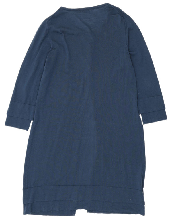 Boden Womens 3/4 Sleeve Longline Cardigan Sweater UK 20 2XL Navy Blue Wool