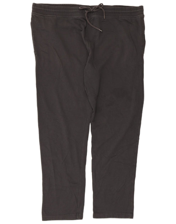 Marks & Spencer Womens Tracksuit Trousers UK 22 3XL Grey Cotton