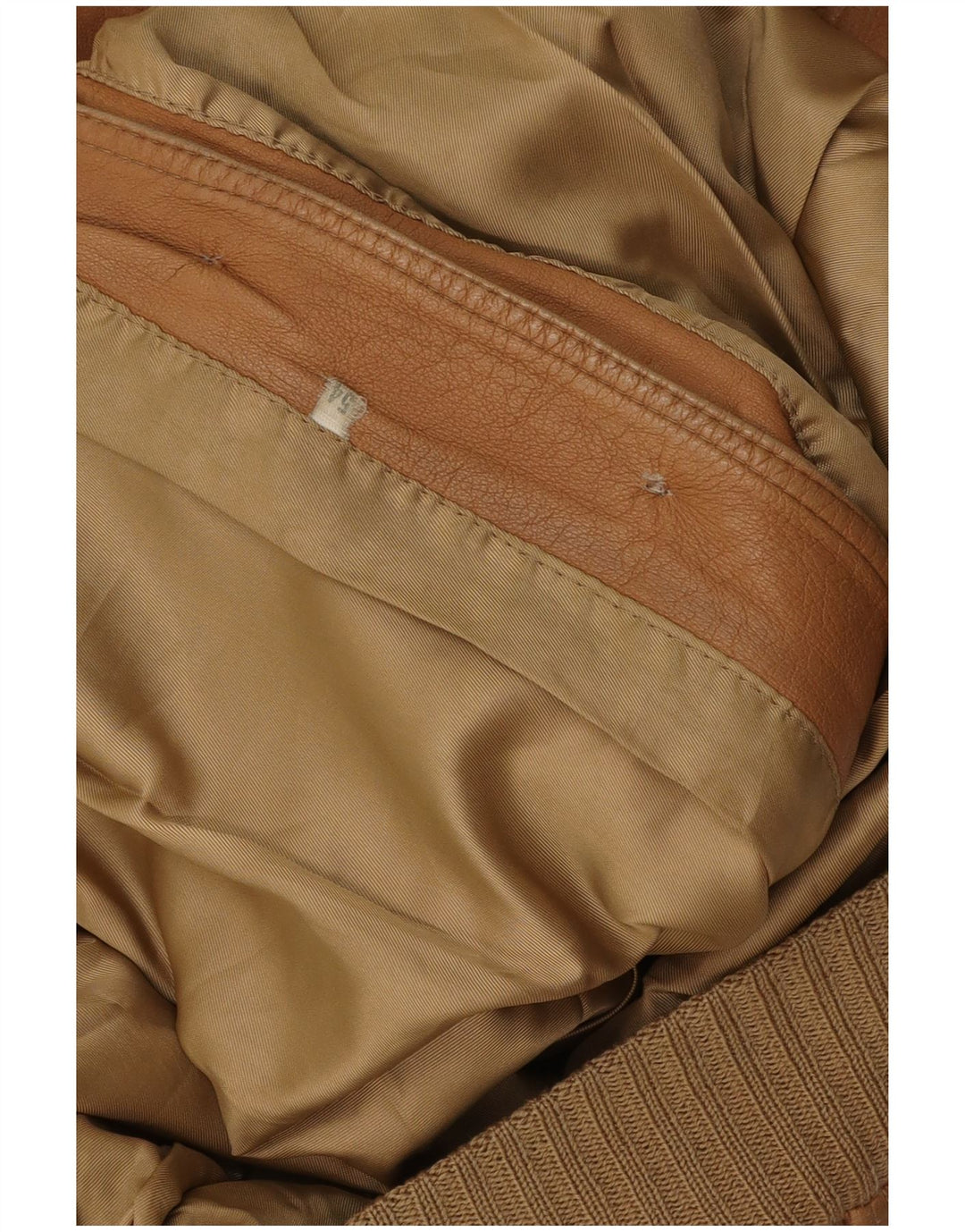Vintage Mens Leather Jacket IT 54 2XL Brown