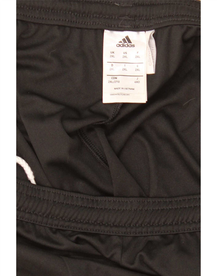 Adidas Mens Climalite Sport Shorts 2XL  Black Colourblock Polyester