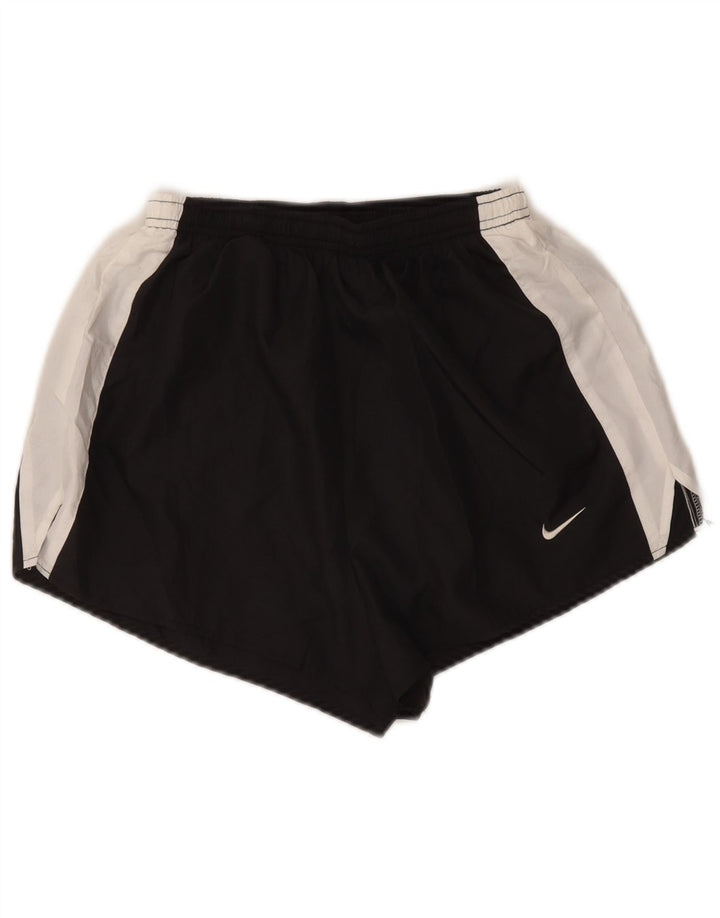 Nike Womens Sport Shorts US 8/10 Medium  Black Colourblock Polyester