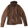 Vintage Womens Leather Jacket IT 42 Medium Brown Leather