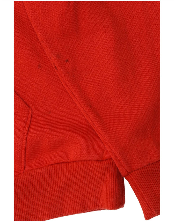 Puma Mens Graphic Hoodie Jumper Medium Red Cotton