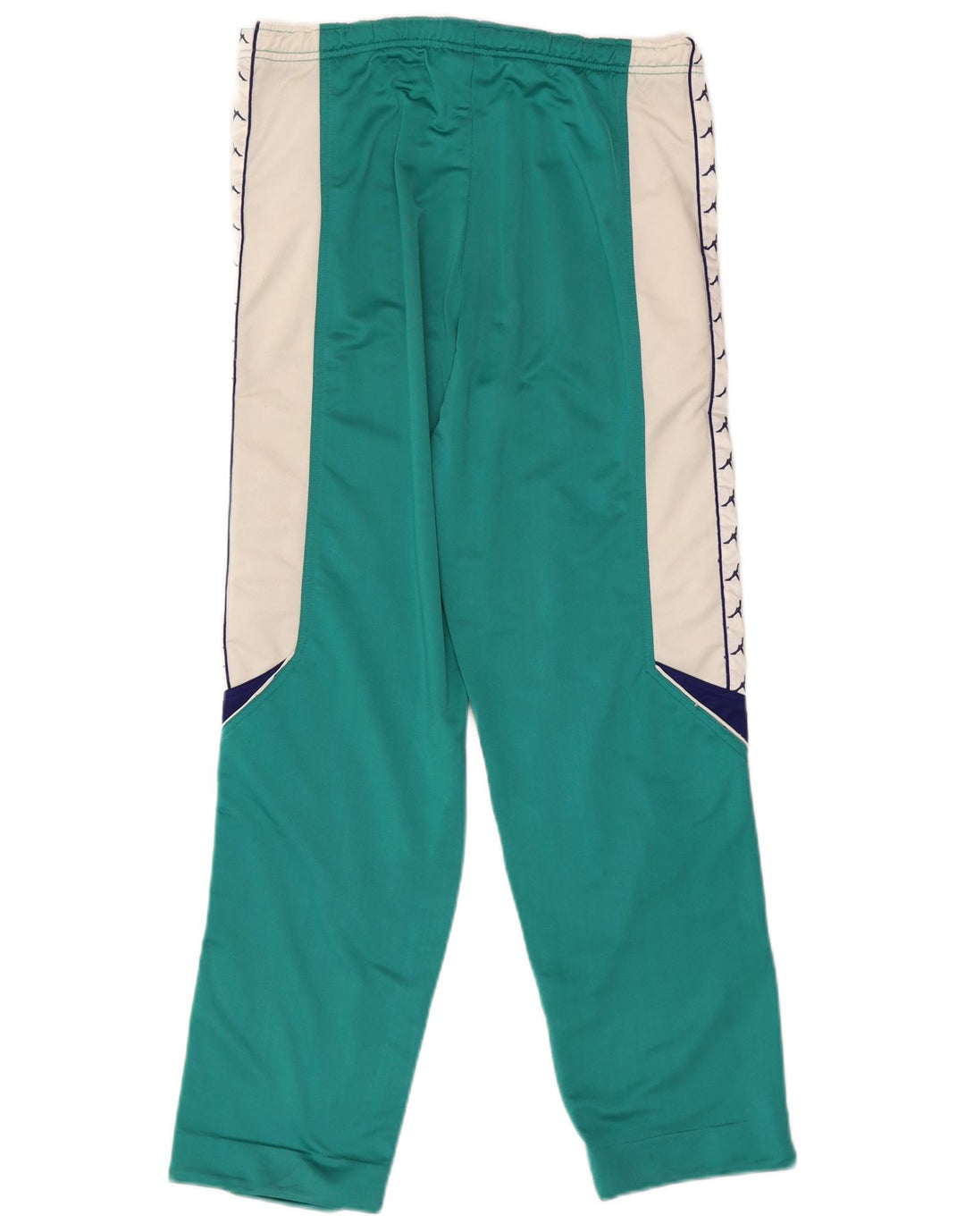 Kappa Mens Graphic Tracksuit Trousers Large Green Colourblock