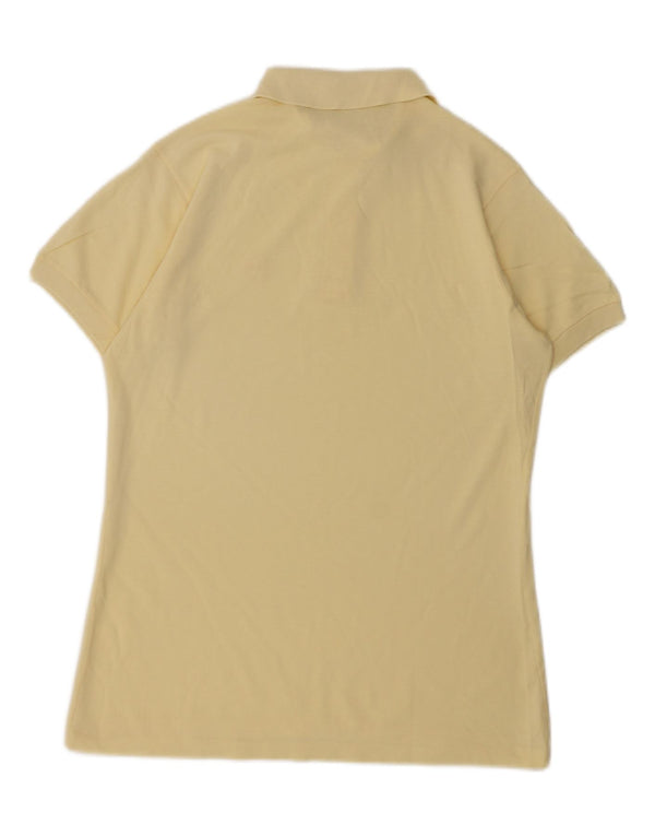 Sergio Tacchini Mens Polo Shirt IT 50 Medium Yellow Cotton