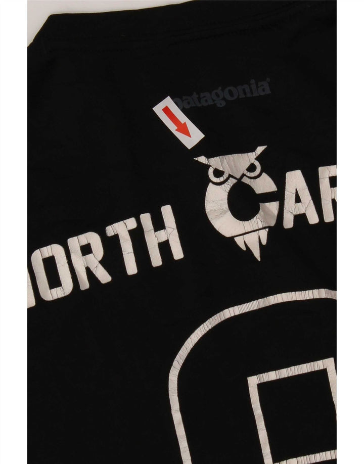 Patagonia Mens North Carolina Graphic T-Shirt Top Medium Black Polyester