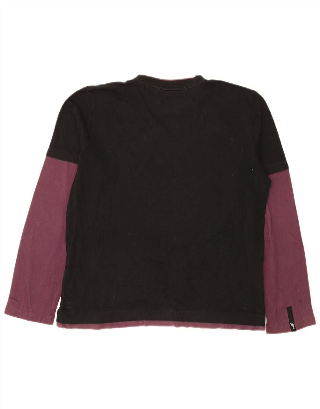 Puma Mens Top Long Sleeve Medium Black Colourblock