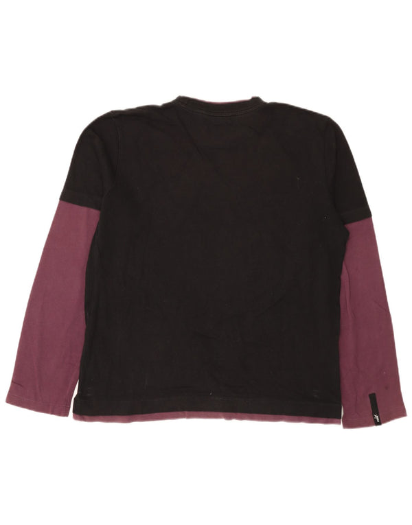 Puma Mens Top Long Sleeve Medium Black Colourblock