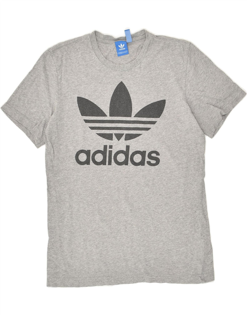 ADIDAS Mens Graphic T-Shirt Top Small Grey Cotton | Vintage Adidas | Thrift | Second-Hand Adidas | Used Clothing | Messina Hembry 