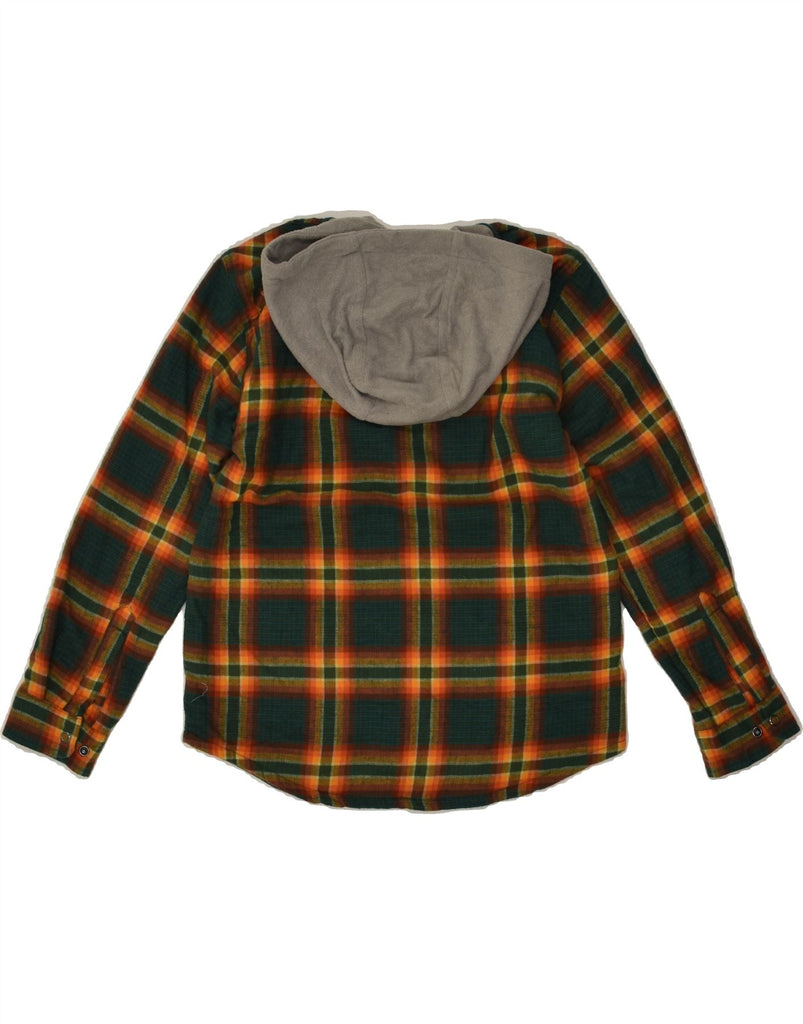 L.L.BEAN Boys Lumberjack Shirt 10-11 Years Medium Green Check Cotton | Vintage L.L.Bean | Thrift | Second-Hand L.L.Bean | Used Clothing | Messina Hembry 