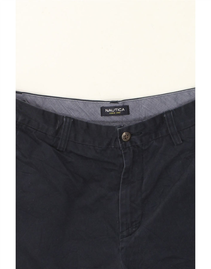 NAUTICA Mens Chino Shorts W33 Medium  Navy Blue Cotton Vintage Nautica and Second-Hand Nautica from Messina Hembry 