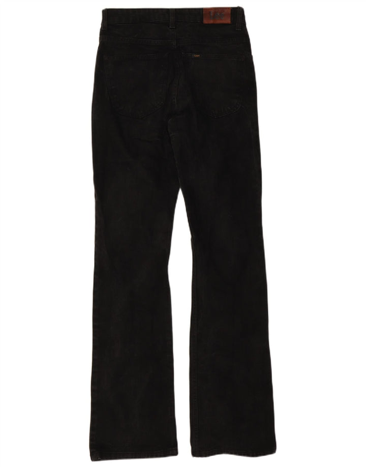 LEE Womens Cameron Bootcut Jeans W28 L33 Black Cotton