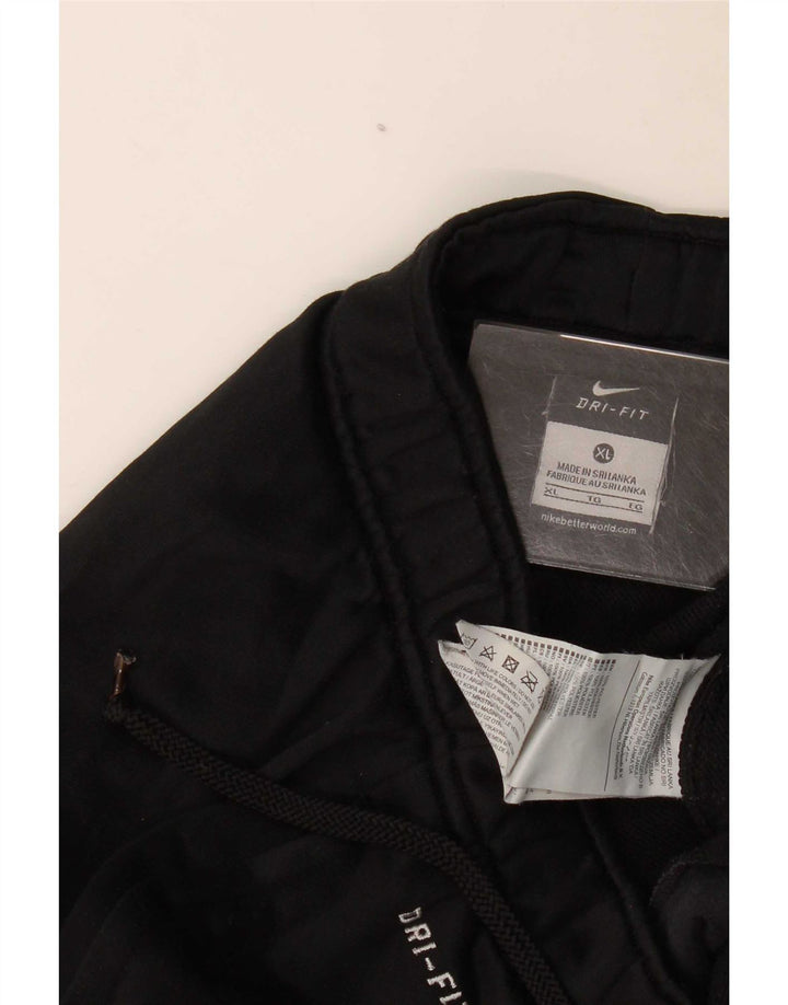 Nike Mens Dri Fit Tracksuit Trousers XL Black Polyester