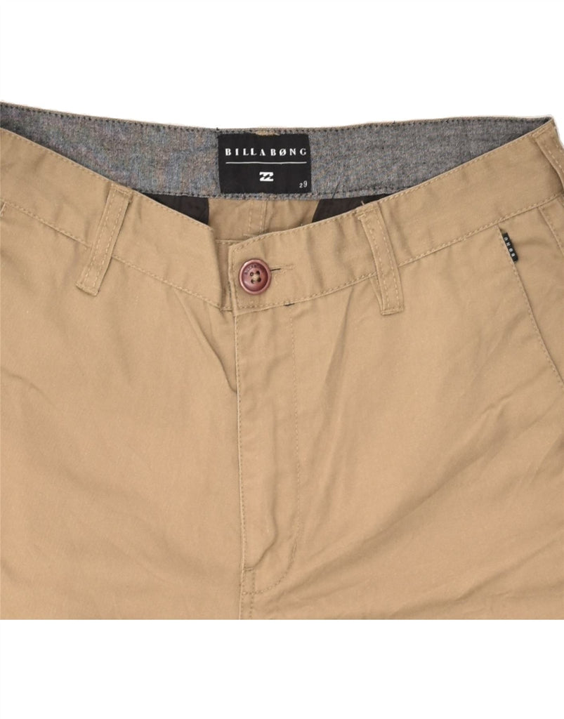 BILLABONG Mens Chino Shorts W29 Small  Beige Polyester | Vintage Billabong | Thrift | Second-Hand Billabong | Used Clothing | Messina Hembry 