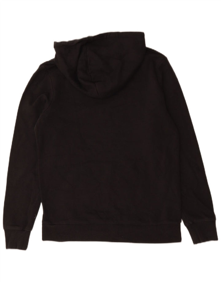 Jack & Jones Mens Graphic Hoodie Jumper Medium Black Cotton
