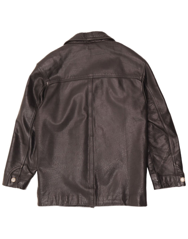 Vintage Mens Leather Jacket UK 38 Medium Black