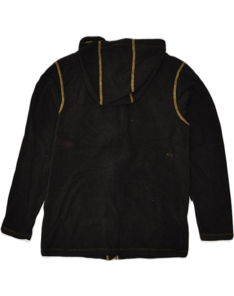 EDDIE BAUER Boys Hooded Fleece Jacket 10-11 Years Medium Black Polyester | Vintage Eddie Bauer | Thrift | Second-Hand Eddie Bauer | Used Clothing | Messina Hembry 