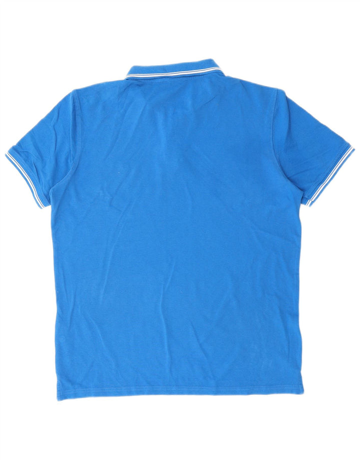 Carrera Mens Polo Shirt XL Blue Cotton