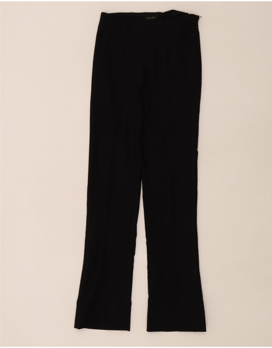 Massimo Dutti Womens Bootcut Trousers EU 34 2XS W26 L30 Black Viscose