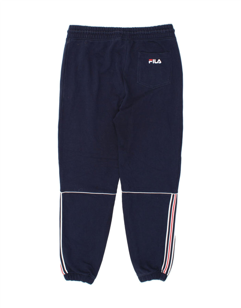 FILA Mens Tracksuit Trousers Joggers Large  Navy Blue Cotton Vintage Fila and Second-Hand Fila from Messina Hembry 