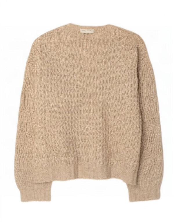 Rip Curl Womens Oversized Cardigan Sweater UK 14 Medium Beige