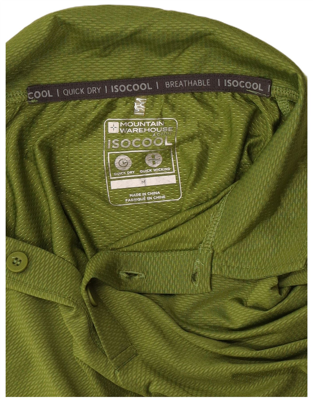Mountain Warehouse Mens Polo Shirt Medium Green