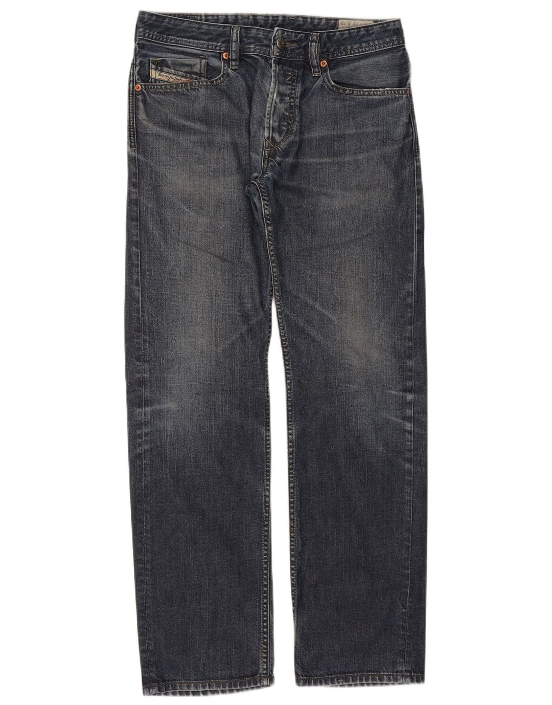 Diesel Mens Waykee Regular Straight Jeans W29 L32 Blue Cotton