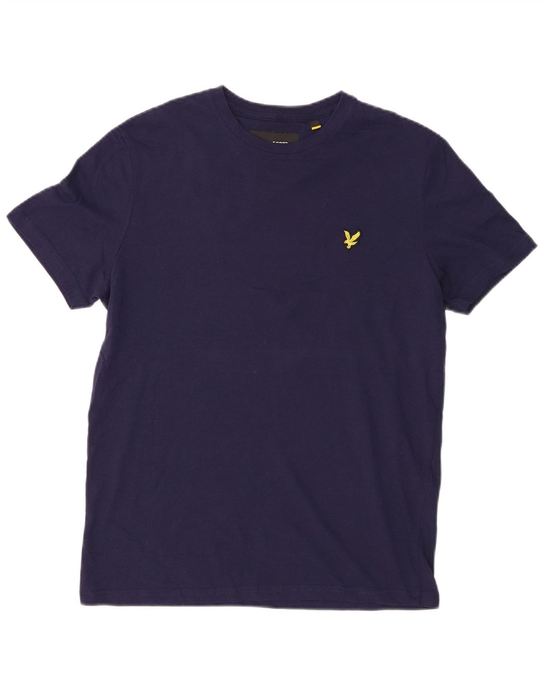 Lyle & Scott Mens T-Shirt Top Small Navy Blue Cotton