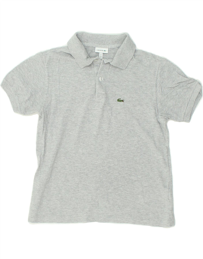 LACOSTE Boys Polo Shirt 13-14 Years Grey Cotton | Vintage Lacoste | Thrift | Second-Hand Lacoste | Used Clothing | Messina Hembry 