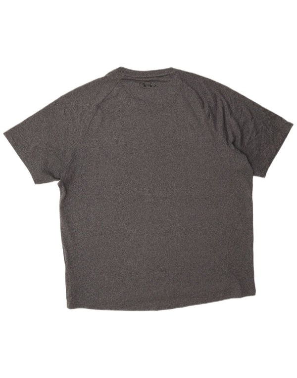 Under Armour Mens T-Shirt Top Large Grey Polyester