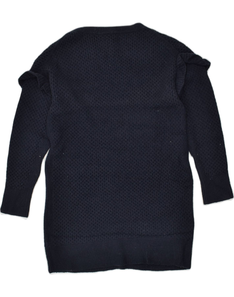 J. CREW Womens Jumper Dress UK 16 Large Navy Blue Acrylic | Vintage J. Crew | Thrift | Second-Hand J. Crew | Used Clothing | Messina Hembry 