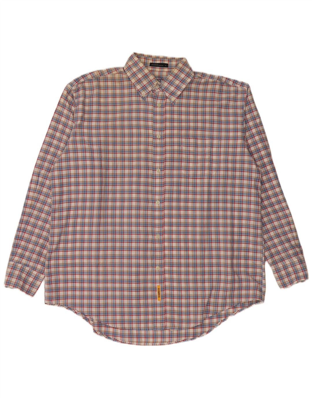 B.D. Baggies Mens Flannel Shirt XL Blue Check Cotton