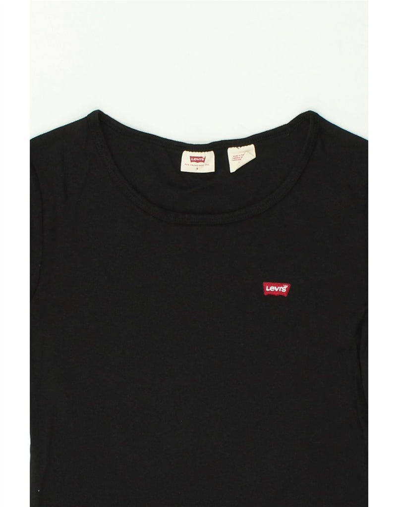 LEVI'S Womens T-Shirt Top UK 10 Small Black | Vintage Levi's | Thrift | Second-Hand Levi's | Used Clothing | Messina Hembry 