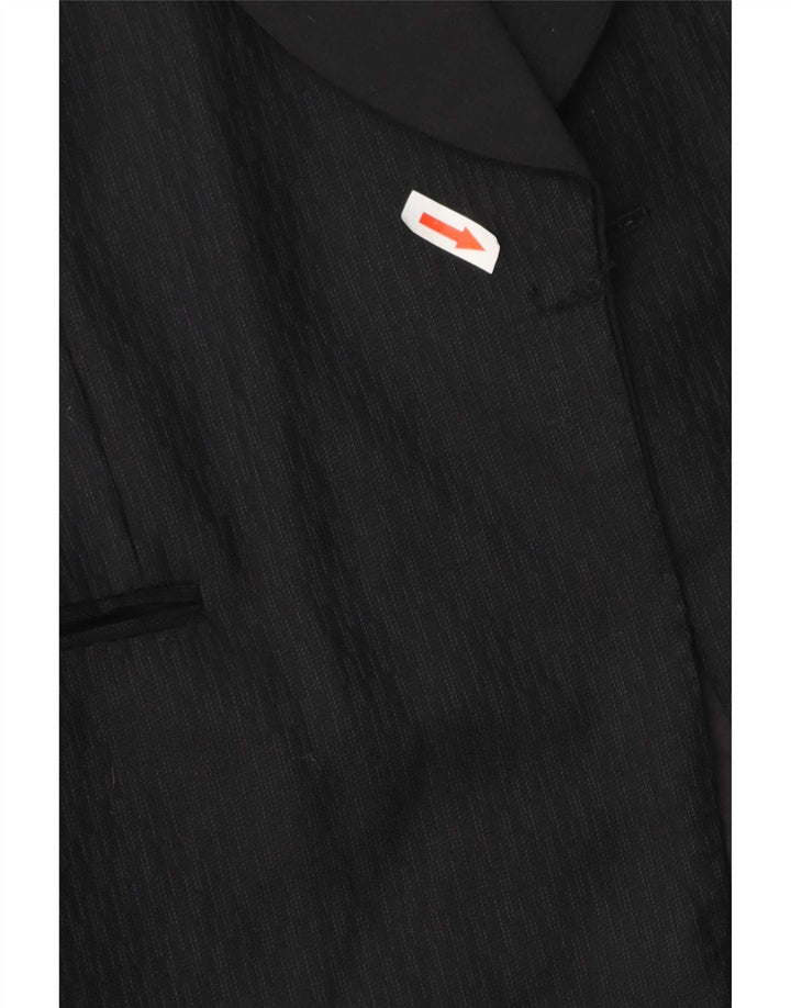 Vintage Mens Open Blazer Jacket UK 40 Large Black