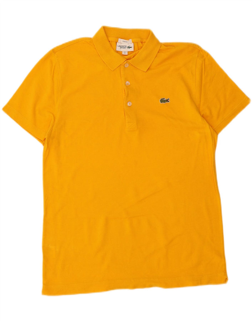 LACOSTE Mens Slim Fit Polo Shirt Size 5 Large Orange Cotton Vintage Lacoste and Second-Hand Lacoste from Messina Hembry 