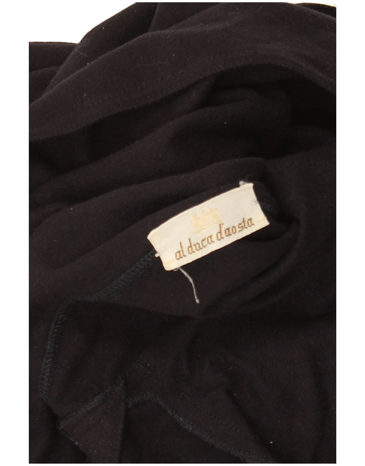 Al Duca D'Aosta Womens Overcoat UK 14 Medium Navy Blue