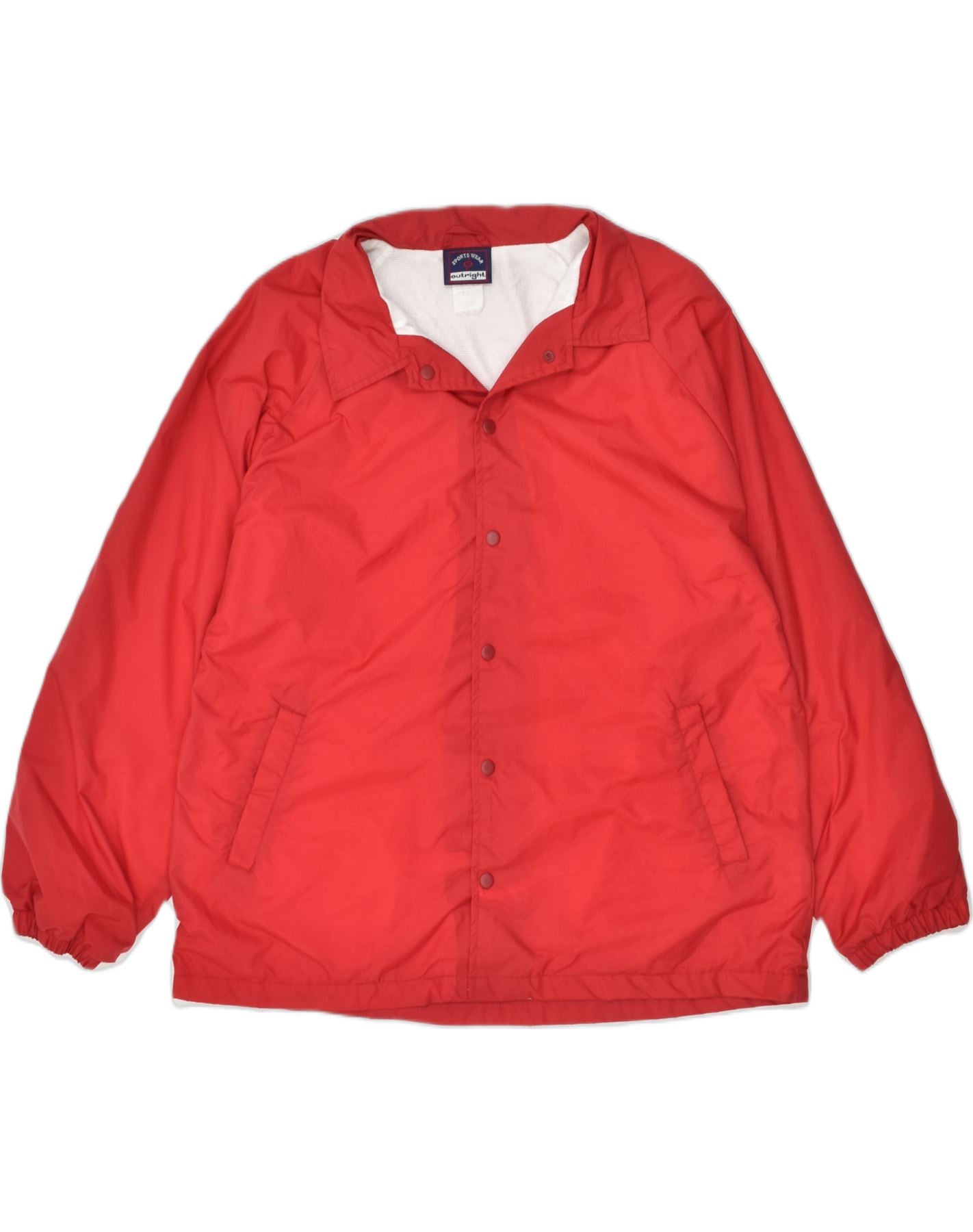 NAUTICA Mens Hooded Bomber Jacket UK 40 Large Red Nylon, Vintage &  Second-Hand Clothing Online