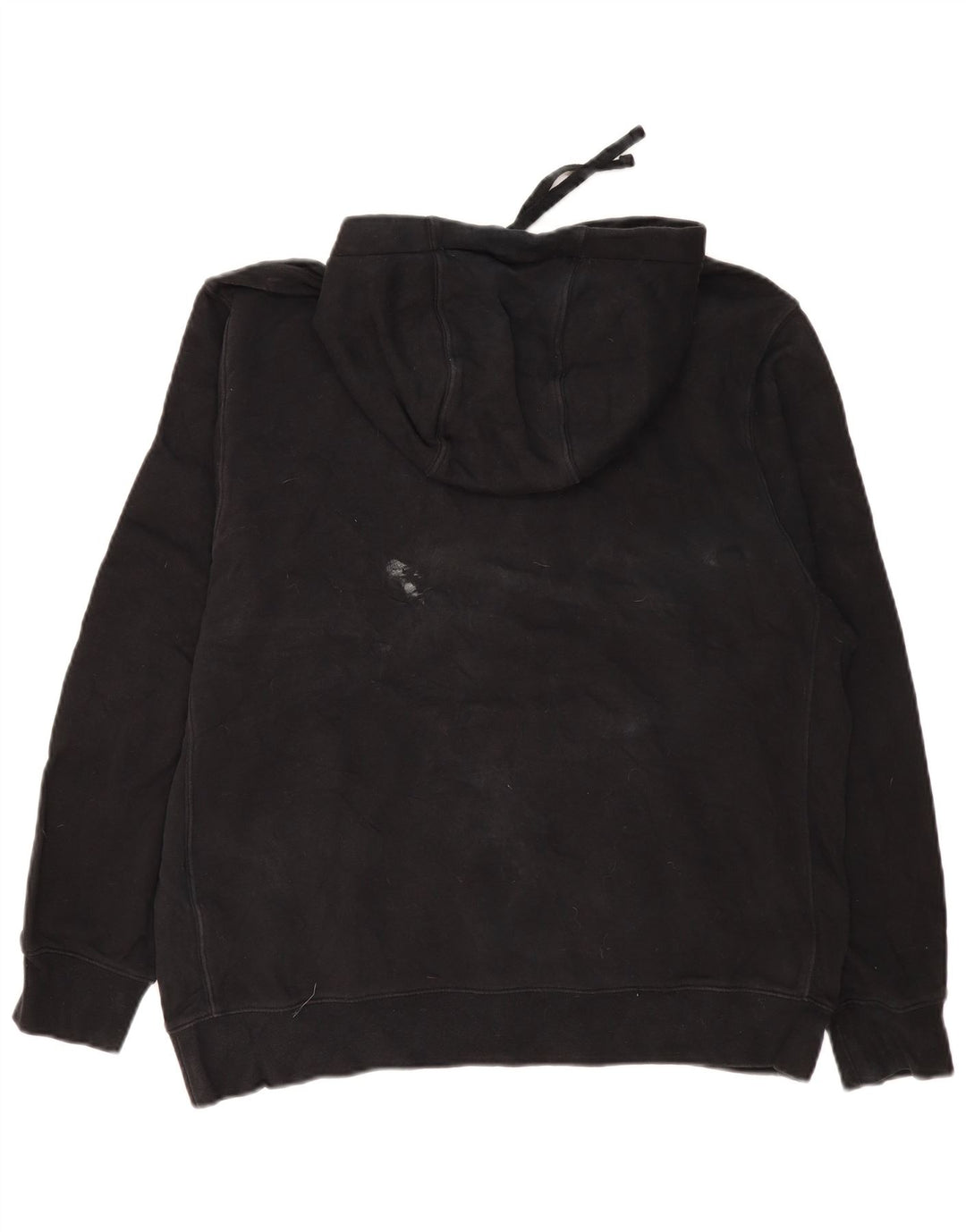 Nike Mens Hoodie Jumper Large Black Cotton