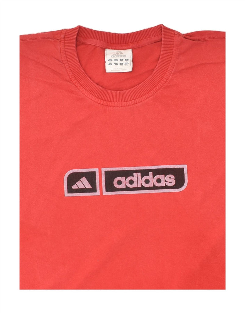 ADIDAS Mens Graphic T-Shirt Top XL Red Cotton | Vintage Adidas | Thrift | Second-Hand Adidas | Used Clothing | Messina Hembry 