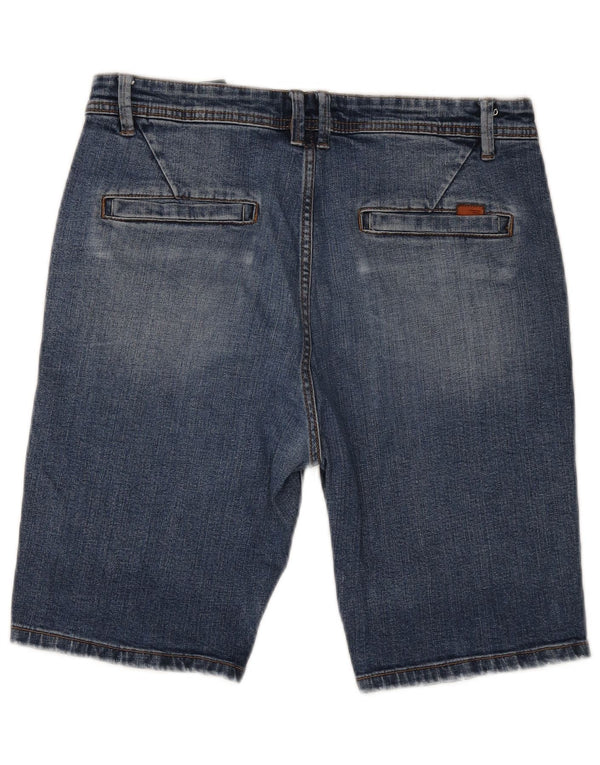 Zara Mens Denim Shorts EU 42 Large W32  Blue