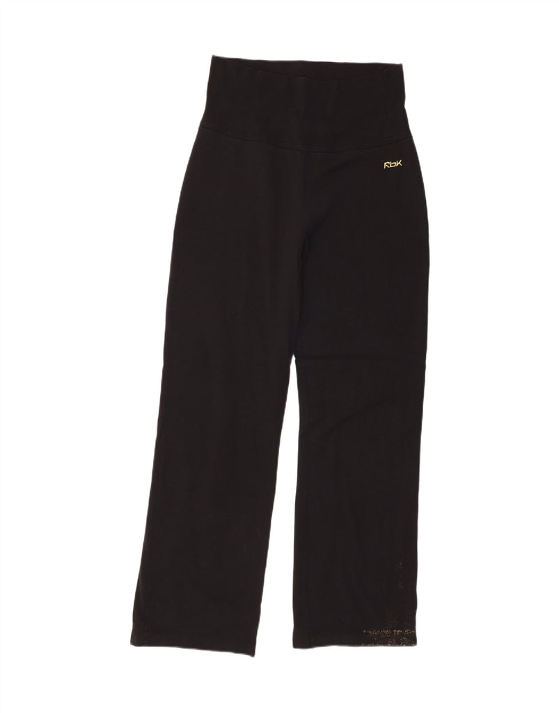 REEBOK Womens Maternity High Waist Tracksuit Trousers UK 16 Large Black Vintage Reebok and Second-Hand Reebok from Messina Hembry 