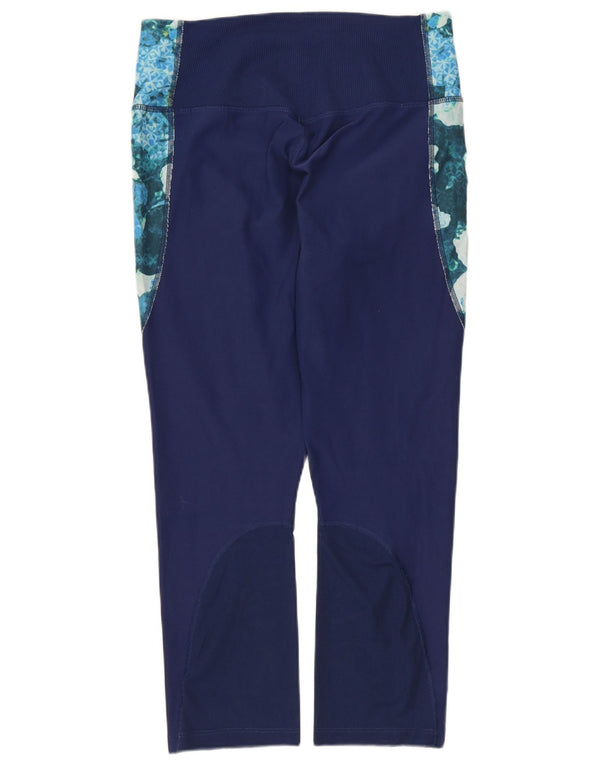 Nike Womens Dri Fit Capri Leggings UK 12 Medium Multicoloured Floral