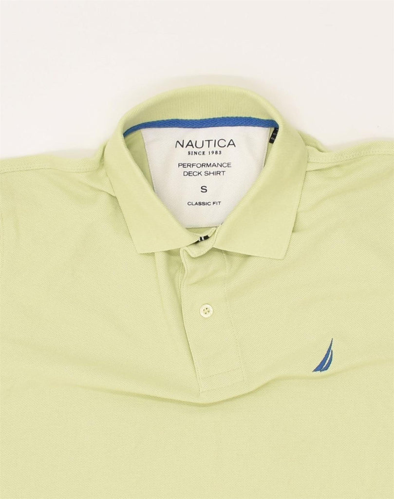 NAUTICA Mens Performance Classic Fit Polo Shirt Small Green Cotton | Vintage Nautica | Thrift | Second-Hand Nautica | Used Clothing | Messina Hembry 