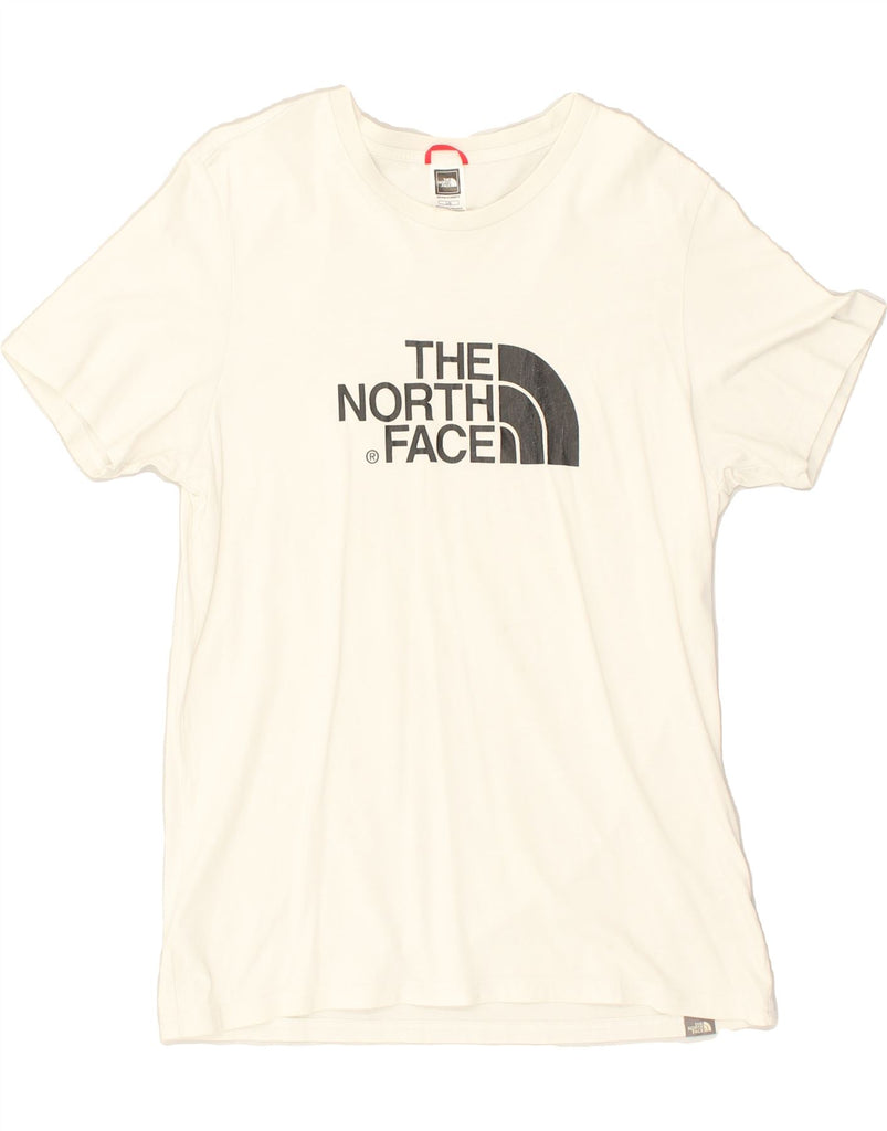 THE NORTH FACE Mens Graphic T-Shirt Top Large Off White Cotton | Vintage The North Face | Thrift | Second-Hand The North Face | Used Clothing | Messina Hembry 