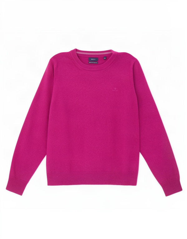 Gant Womens Boat Neck Jumper Sweater UK 20 2XL Purple Lambswool