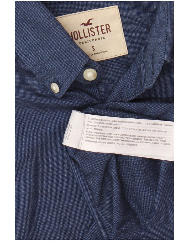 Hollister Mens Shirt Small Blue Cotton