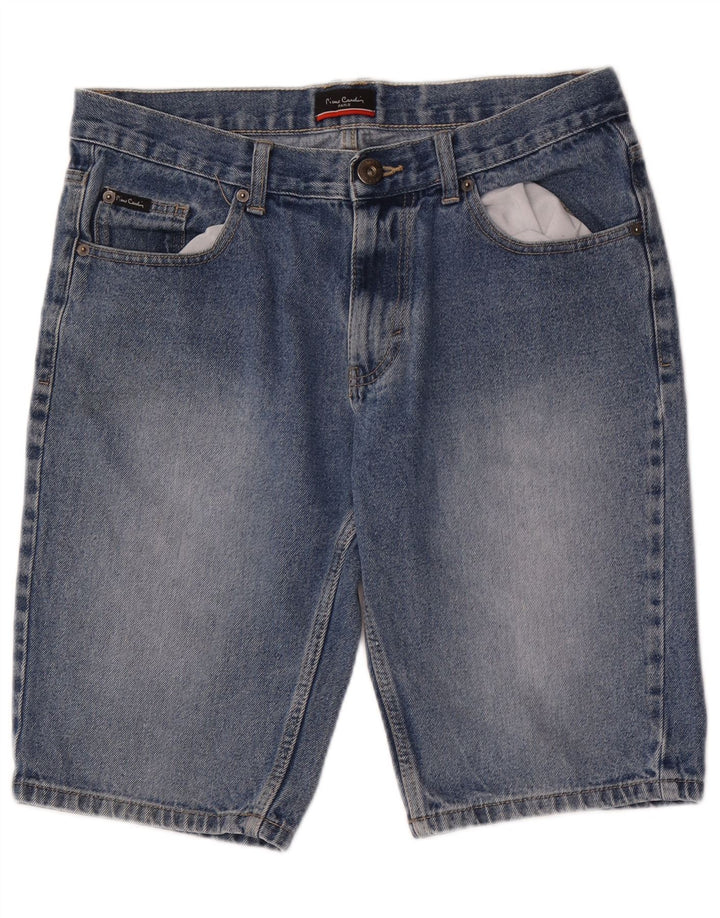 Pierre Cardin Mens Denim Shorts Medium W32 Blue Cotton