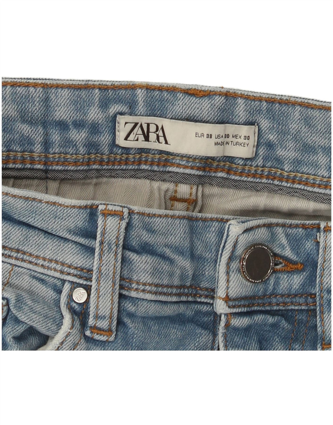 Zara Mens Skinny Jeans EU 38 Small W30 L31 Blue