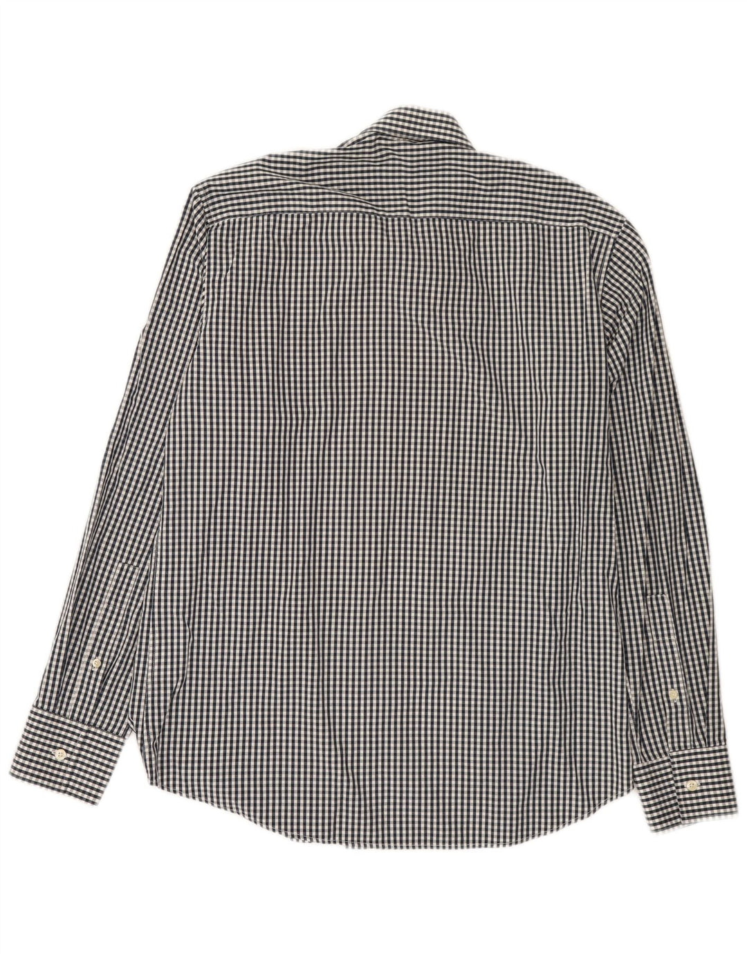 Henri Lloyd Mens Regular Fit Shirt Large Black Gingham Cotton