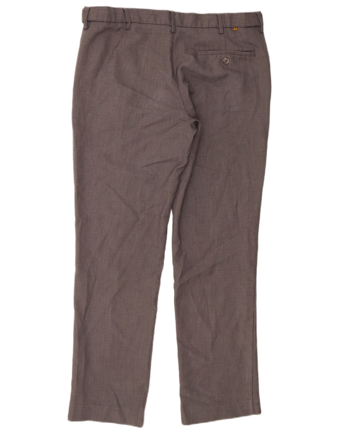 Farah Mens Classic Straight Chino Trousers W36 L31 Grey Polyester